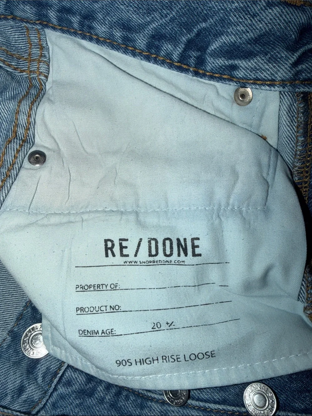 Re/Done 90s High Rise Loose - Picture 3 of 3